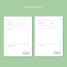 Whimsical Reading Journal – Literary 50 Book Review Notebook