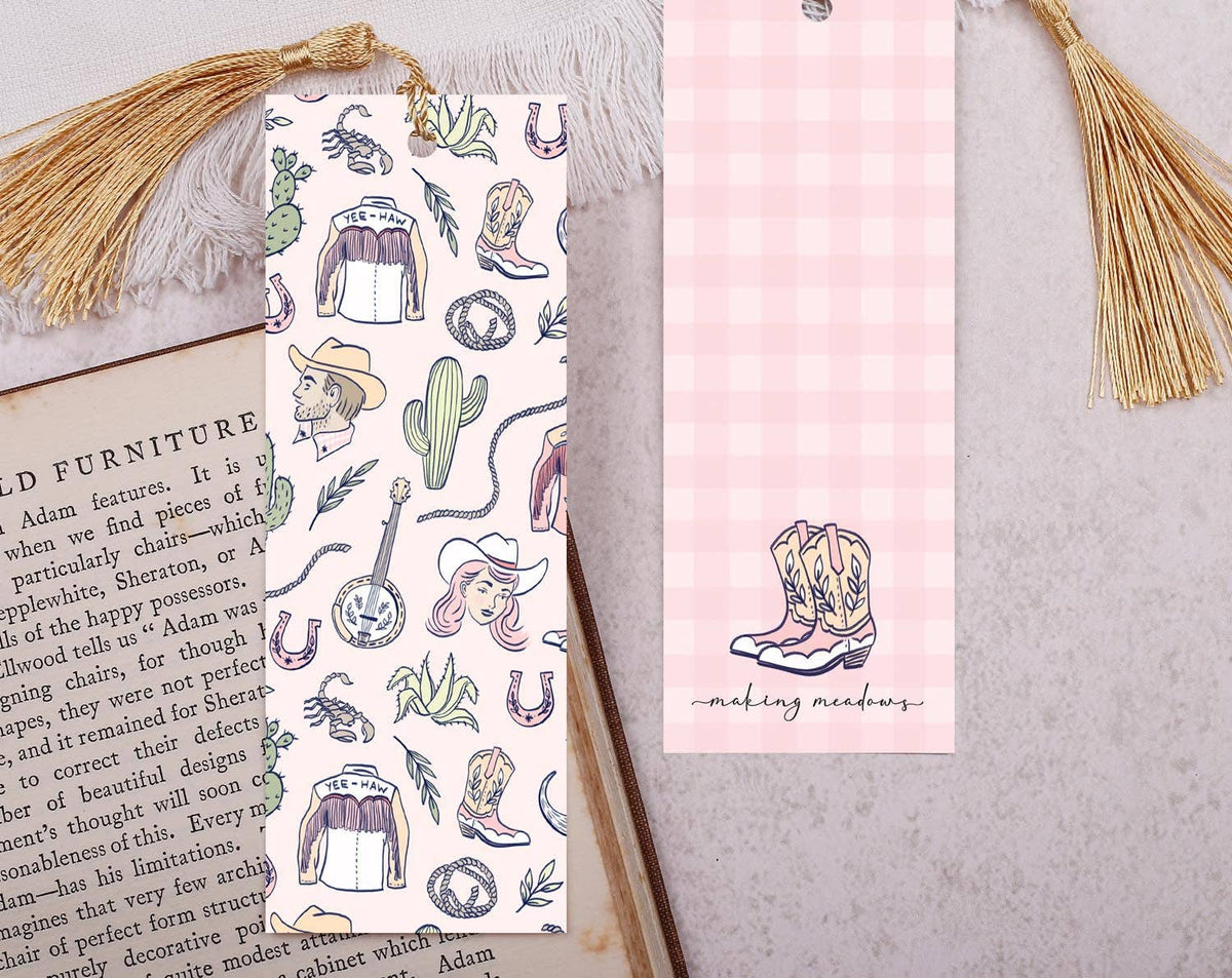 Cowgirl Bookmark With Tassel