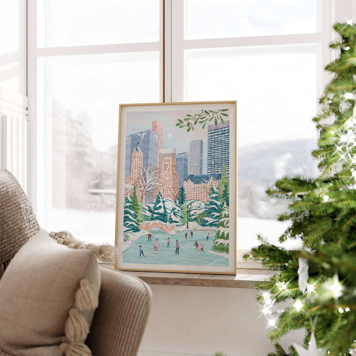 Central Park Winter Print: A4