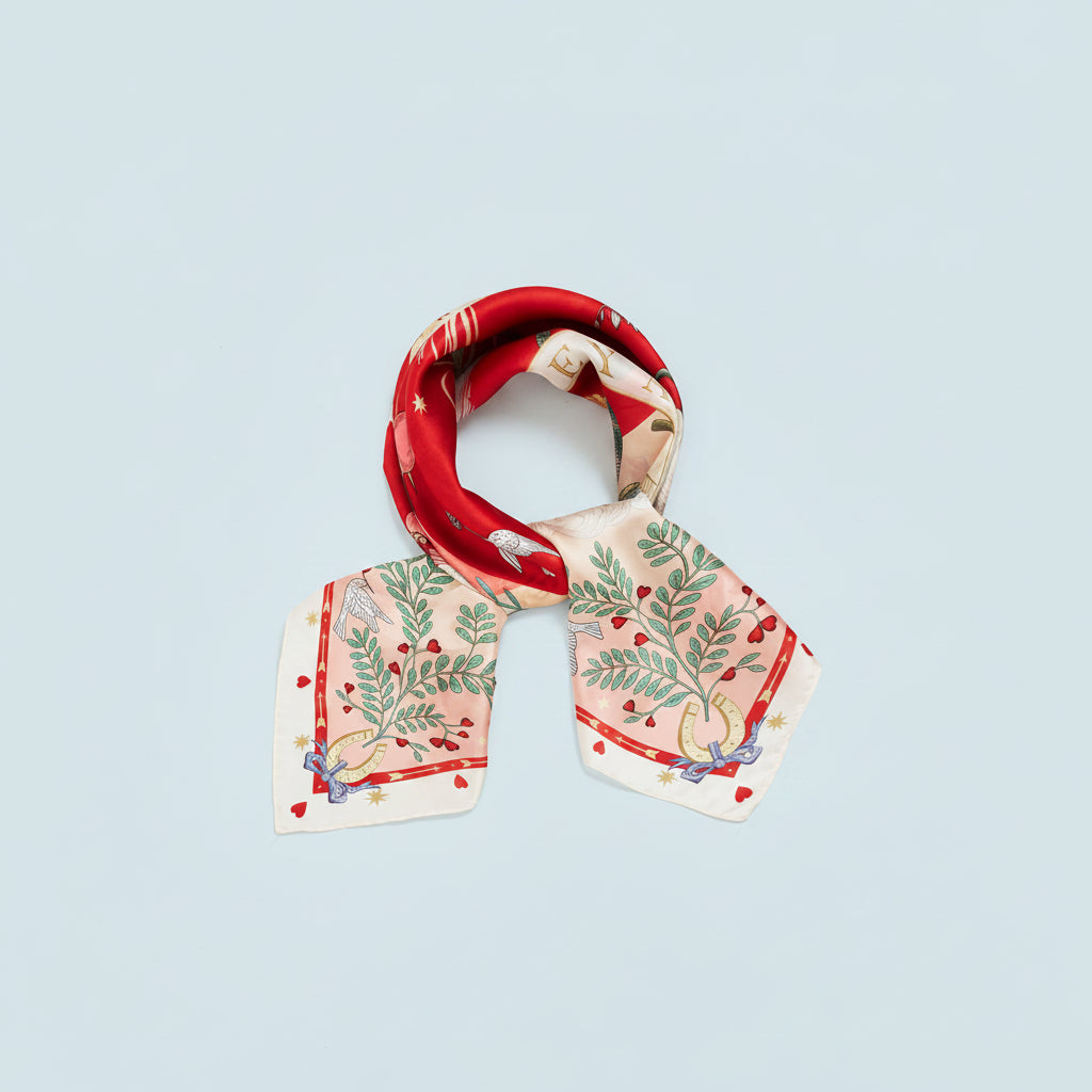 Freya Pink Narrative Square Scarf