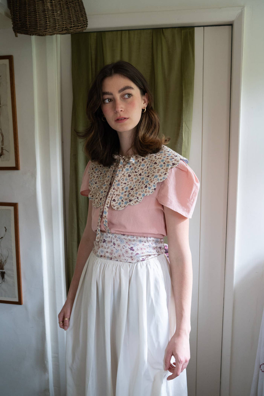 FABLE Collar Deco Blooms Ditsy Cream