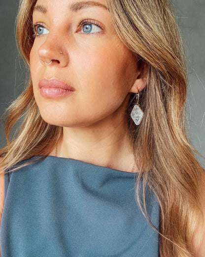 Celestial Coral Hoop Earrings by Pepper You