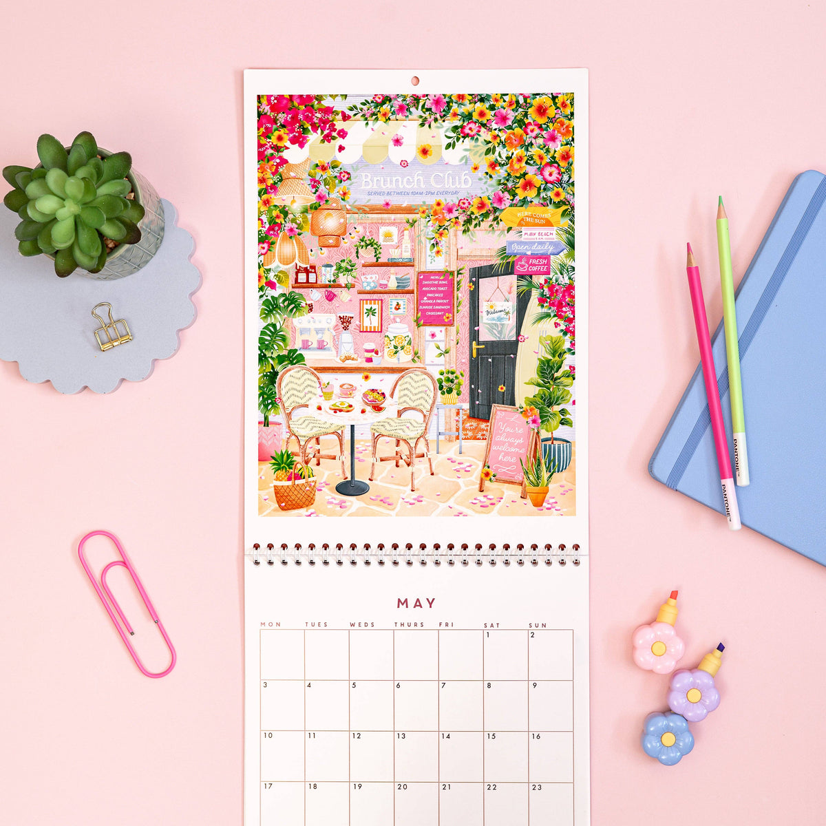 2027 Shopfront Scenes: Wall Calendar