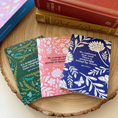 Women of Literature A6 Pocket Notebook Set