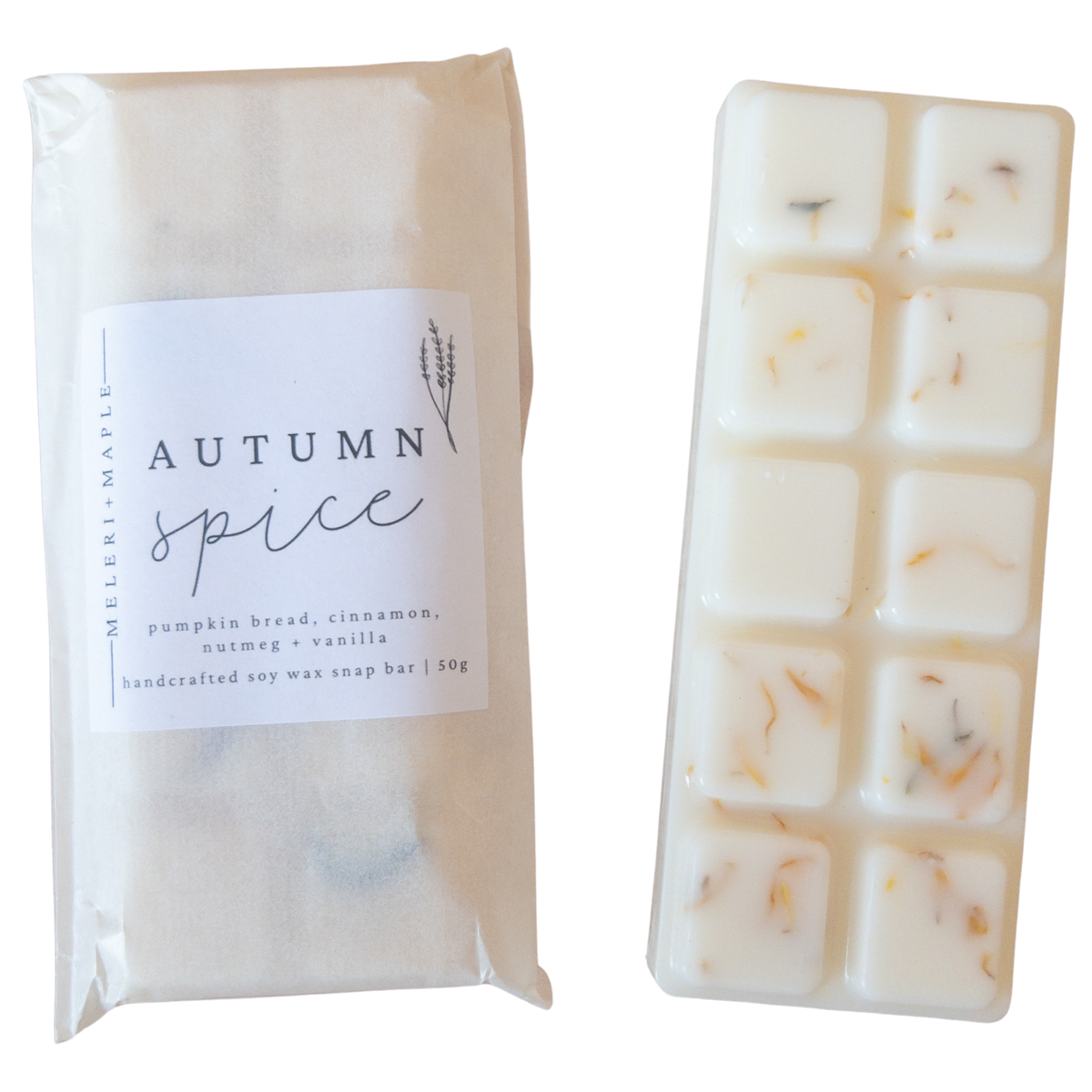 Autumn Spice Scented Snap Bar Wax Melt