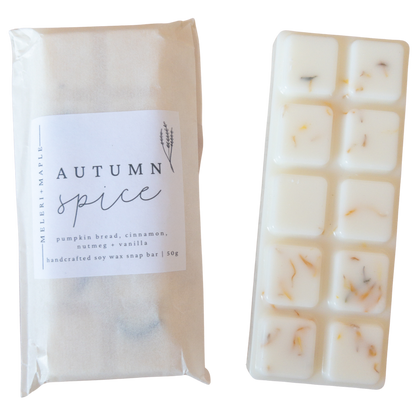 Autumn Spice Scented Snap Bar Wax Melt