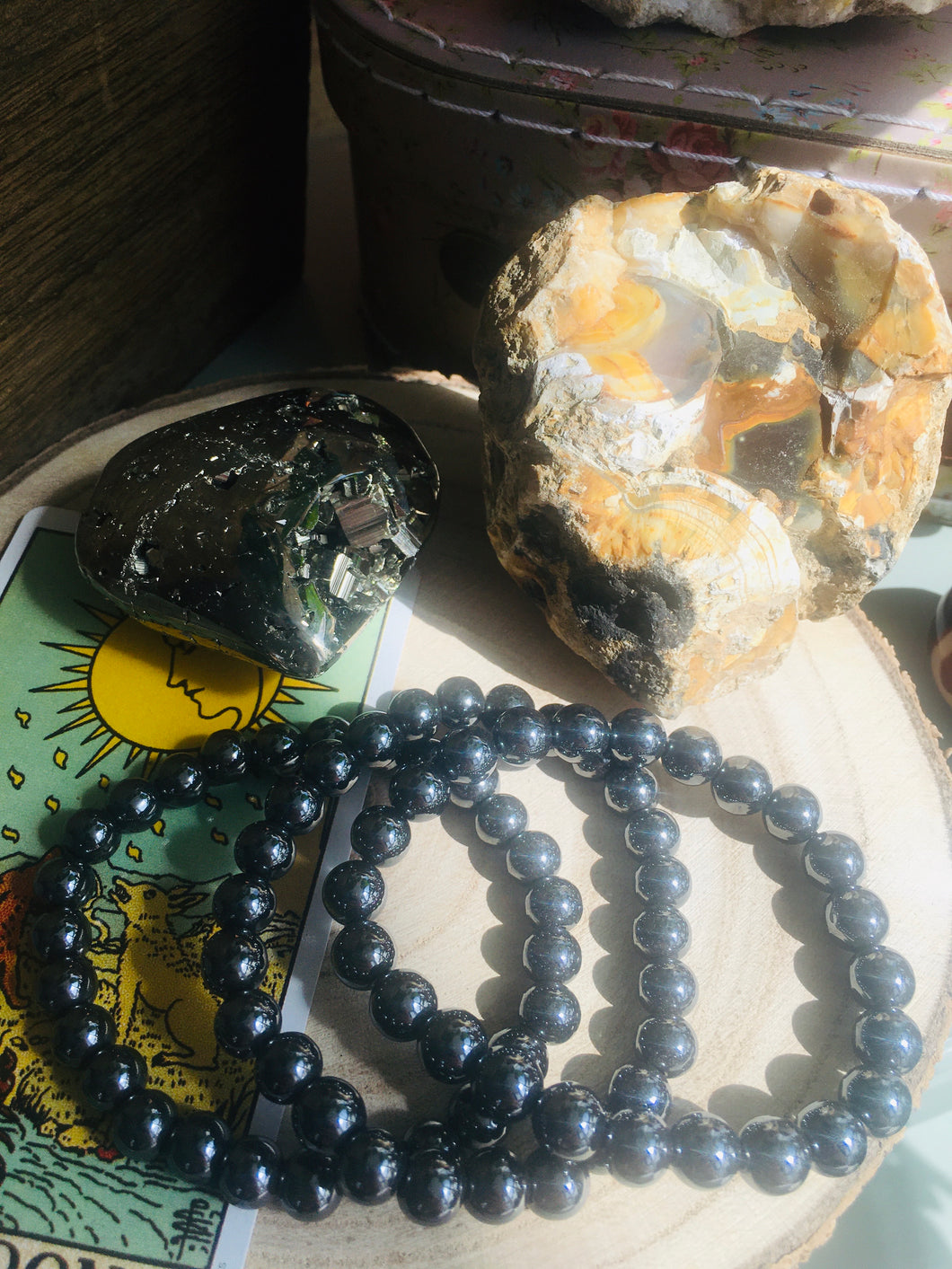 Hematite 8mm Bead Bracelet