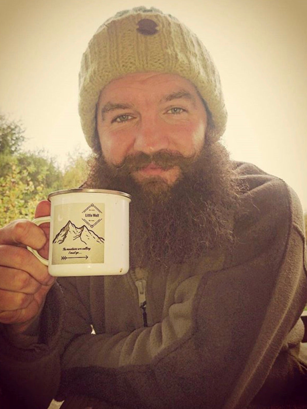 Little Wolf Enamel Mug ⛺️