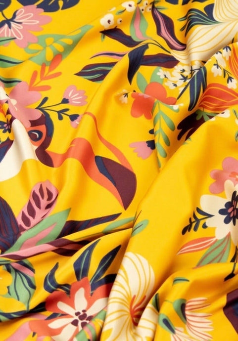 Toucan Satin Square Scarf 🌺
