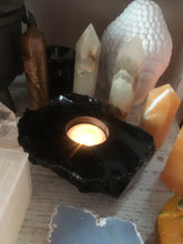 Large Obsidian Candle Holder