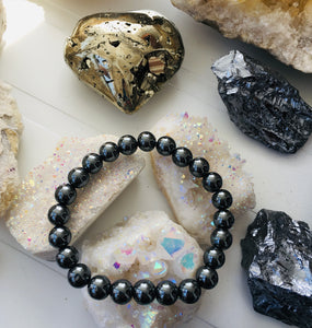 Hematite 8mm Bead Bracelet