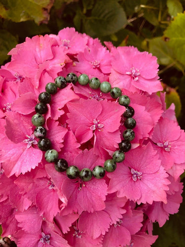 Ruby Zoisite Bead Bracelet