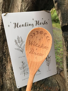 Witches Brew Wooden Spoon