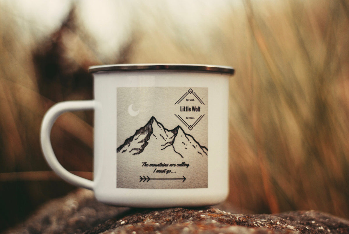 Little Wolf Enamel Mug ⛺️