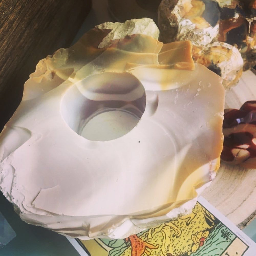 Mookaite Candle Holders