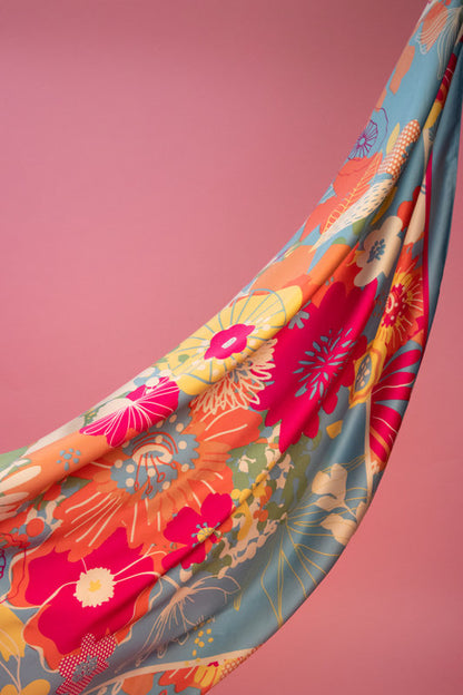Floral Satin Scarf 🌺