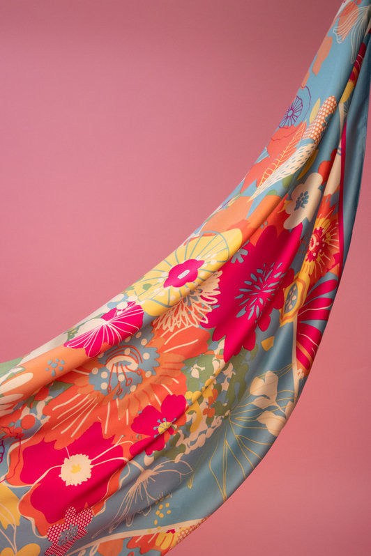 Floral Satin Scarf 🌺