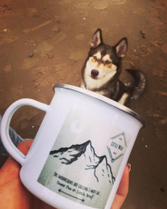 Little Wolf Enamel Mug ⛺️
