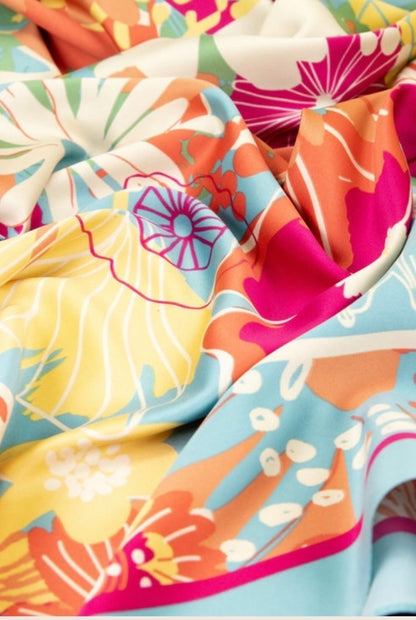 Floral Satin Scarf 🌺