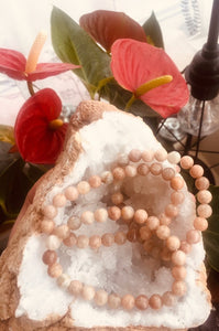 Moonstone Bead Bracelet
