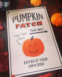 Pumpkin Patch sign 🍂