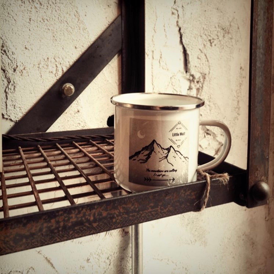 Little Wolf Enamel Mug ⛺️