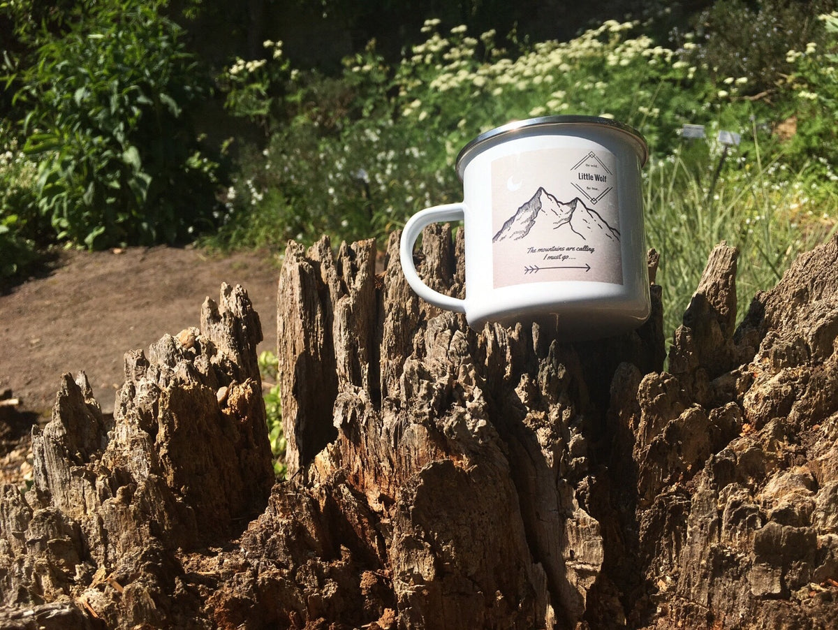 Little Wolf Enamel Mug ⛺️